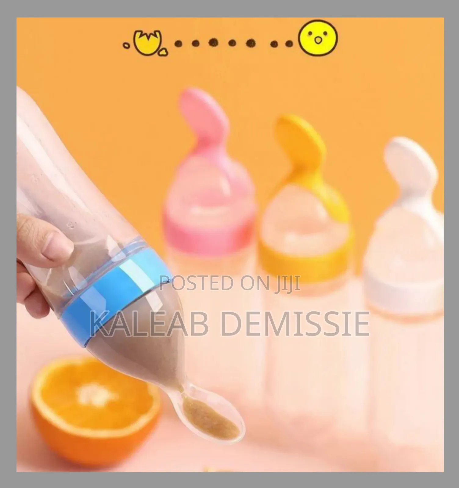 Baby Feeding Bottle Spoon With Container Baby Food Feeder