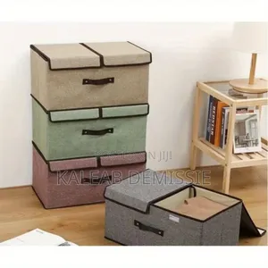 Dust Proof Foldable Storage Box With Lid