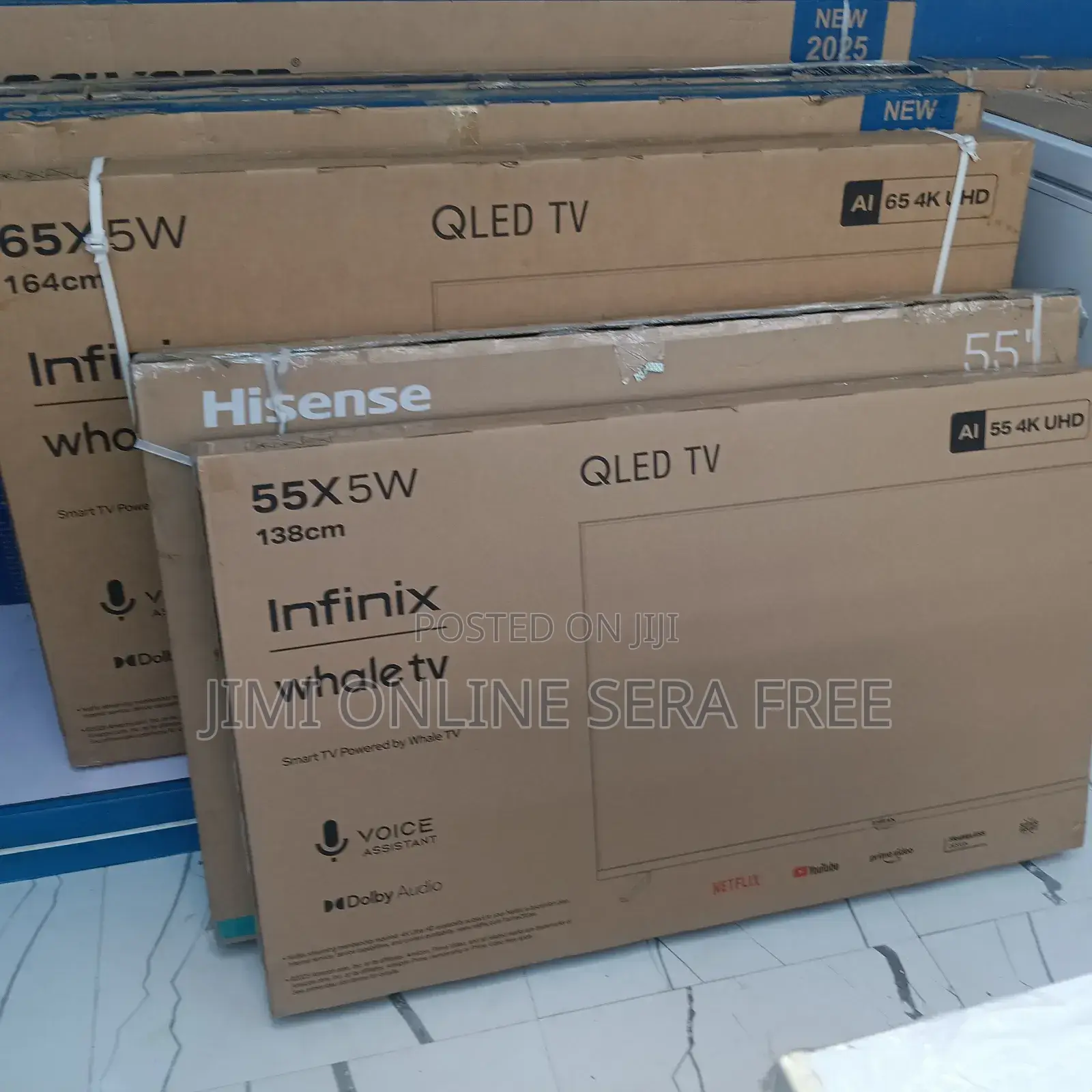 Infinix Smart Qled Tv 55 Inch Andraid Framless Tv 2025 Model