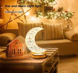 Moon Shape Led Touch Light - 3 Color Options, Creates Cozy Ambiance As
