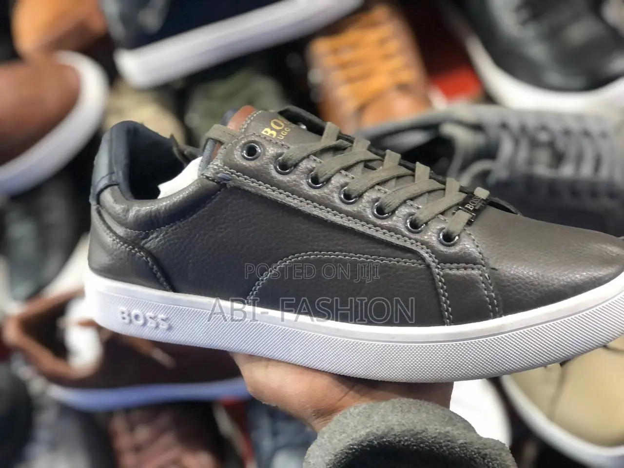 Boss Flat Pure Leather Shoe Mens