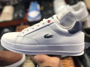 Lacoste White and Black Leather