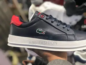 Lacoste White and Black Leather