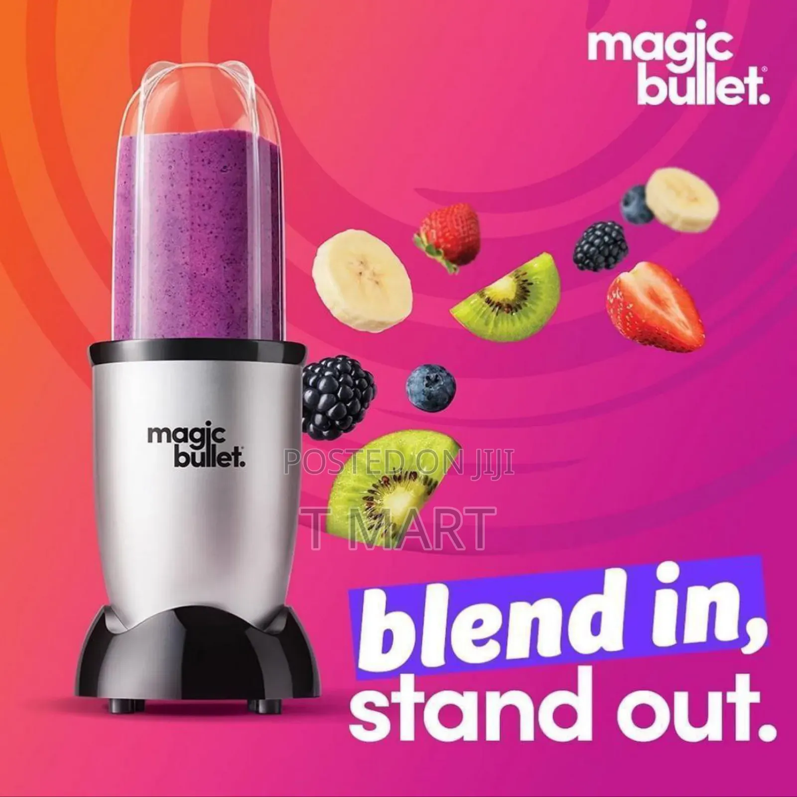 4pcs Original Magic Bullet Blender. ኦሪጅናል የጁስ መፍጫ ማሽን