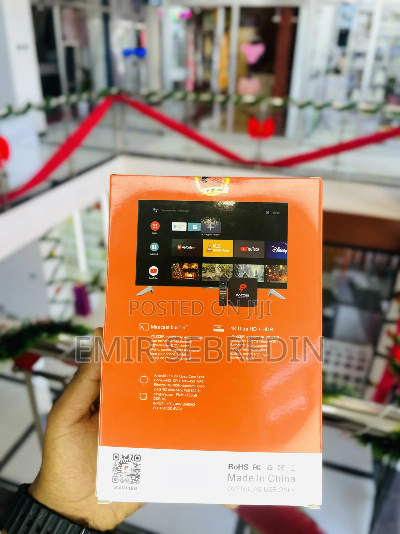 New 2026 Pozzer Smart Tv Box (128 Gb by 8 Gb Ram)