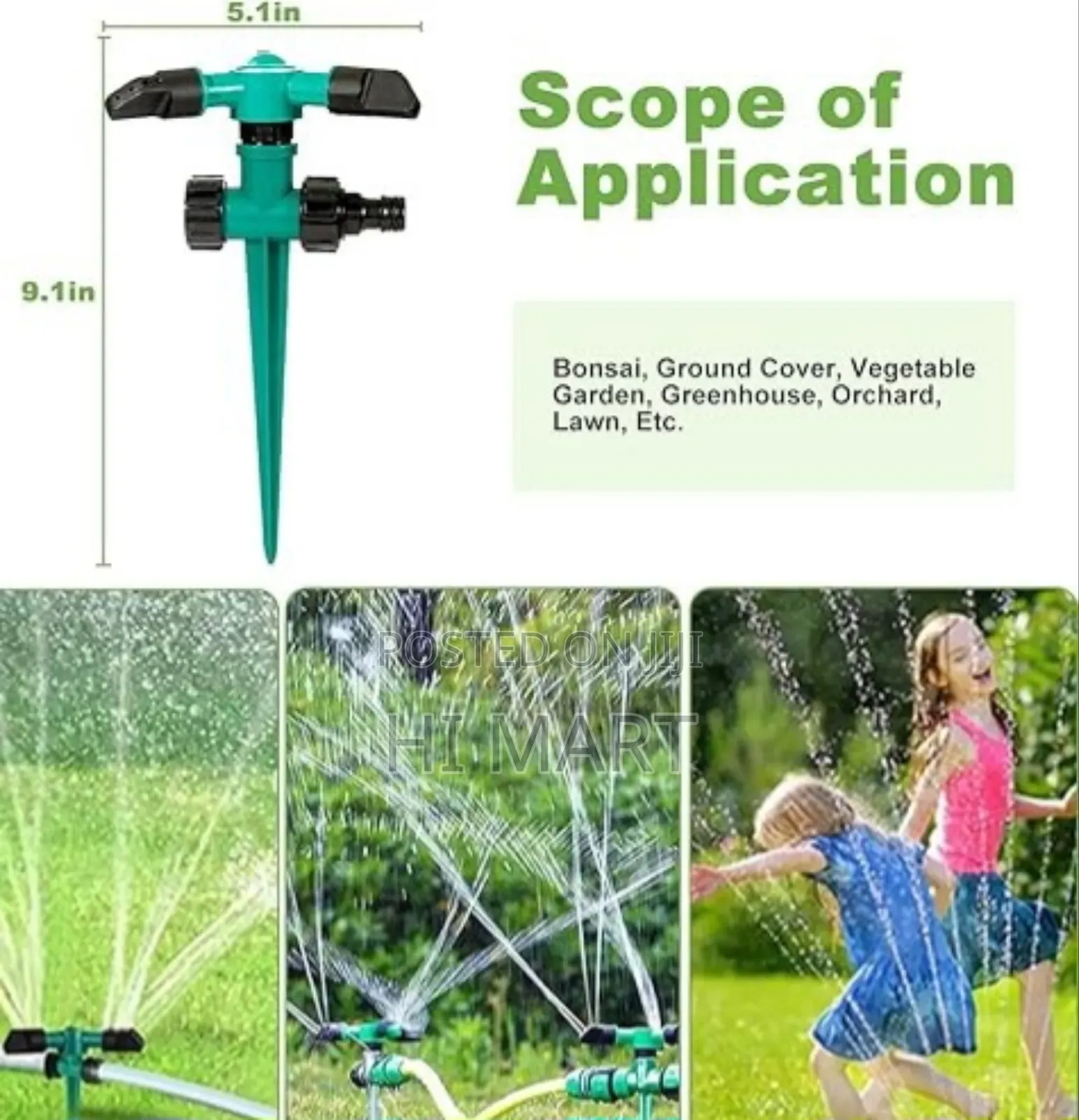 360° Rotating Automatic Water Nozzle