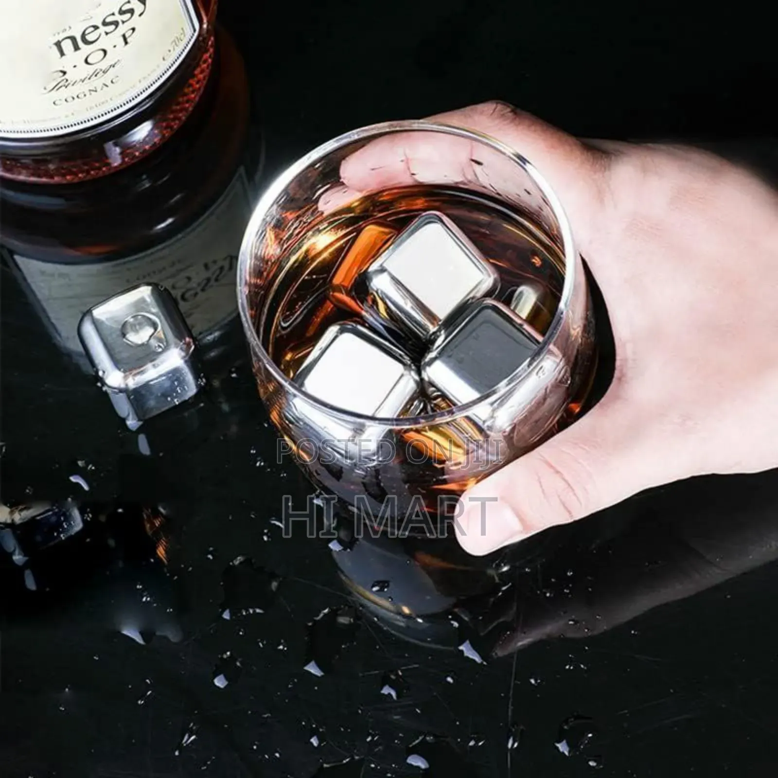 4set Stainless Steel Ice Cubes for Drinks