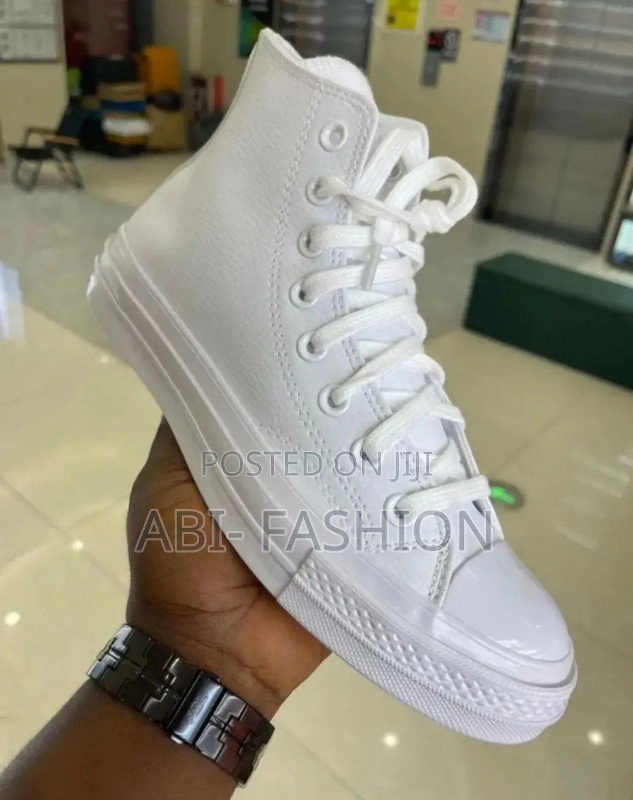 Converse Chuck Taylor All Star High-Top White Leather Shoes