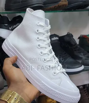 Converse Chuck Taylor All Star High-Top White Leather Shoes