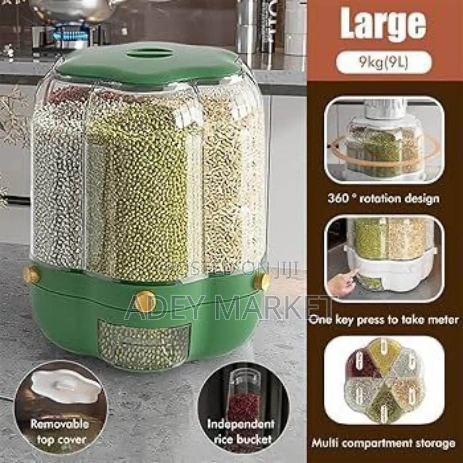 360° Rotating Grain Storage