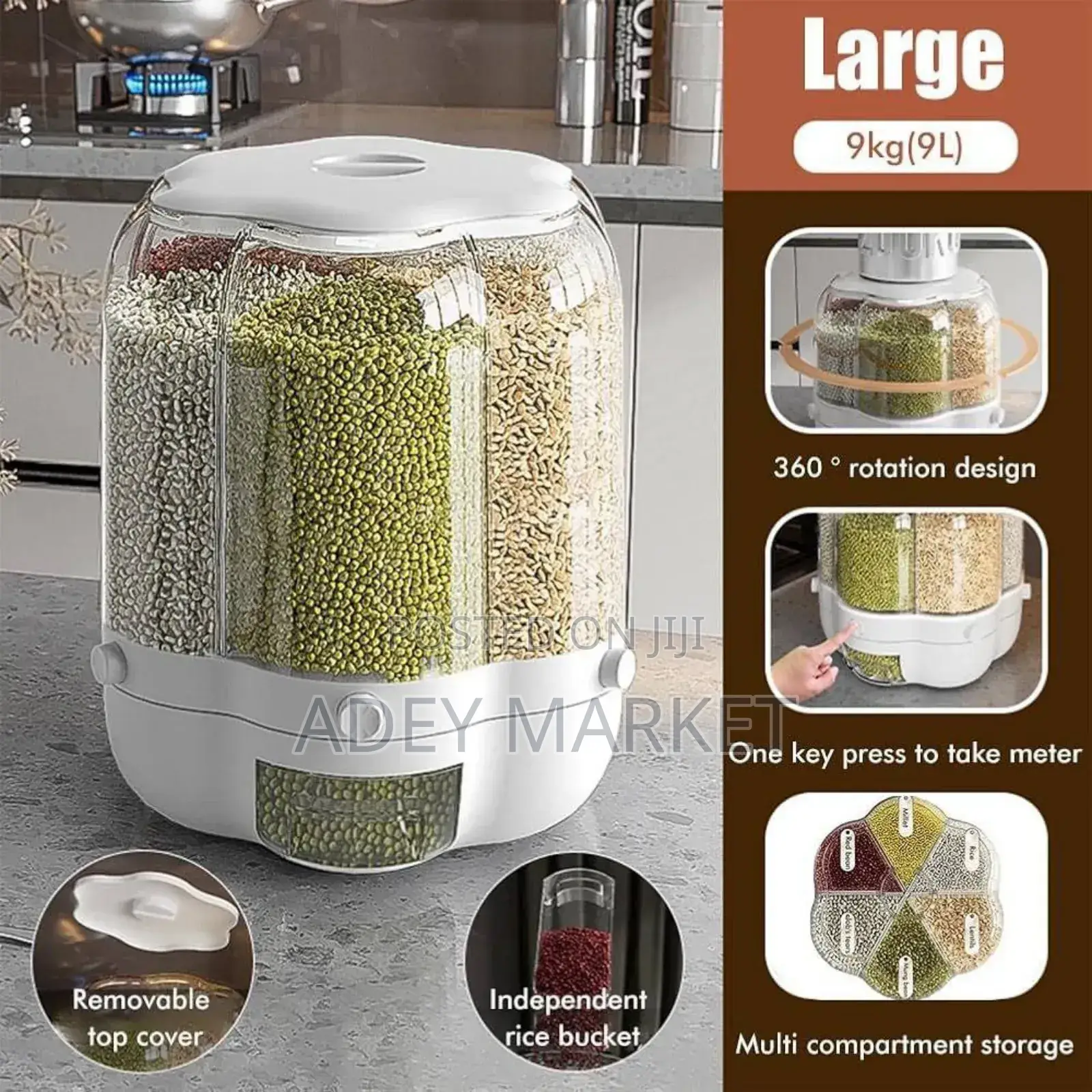 360° Rotating Grain Storage