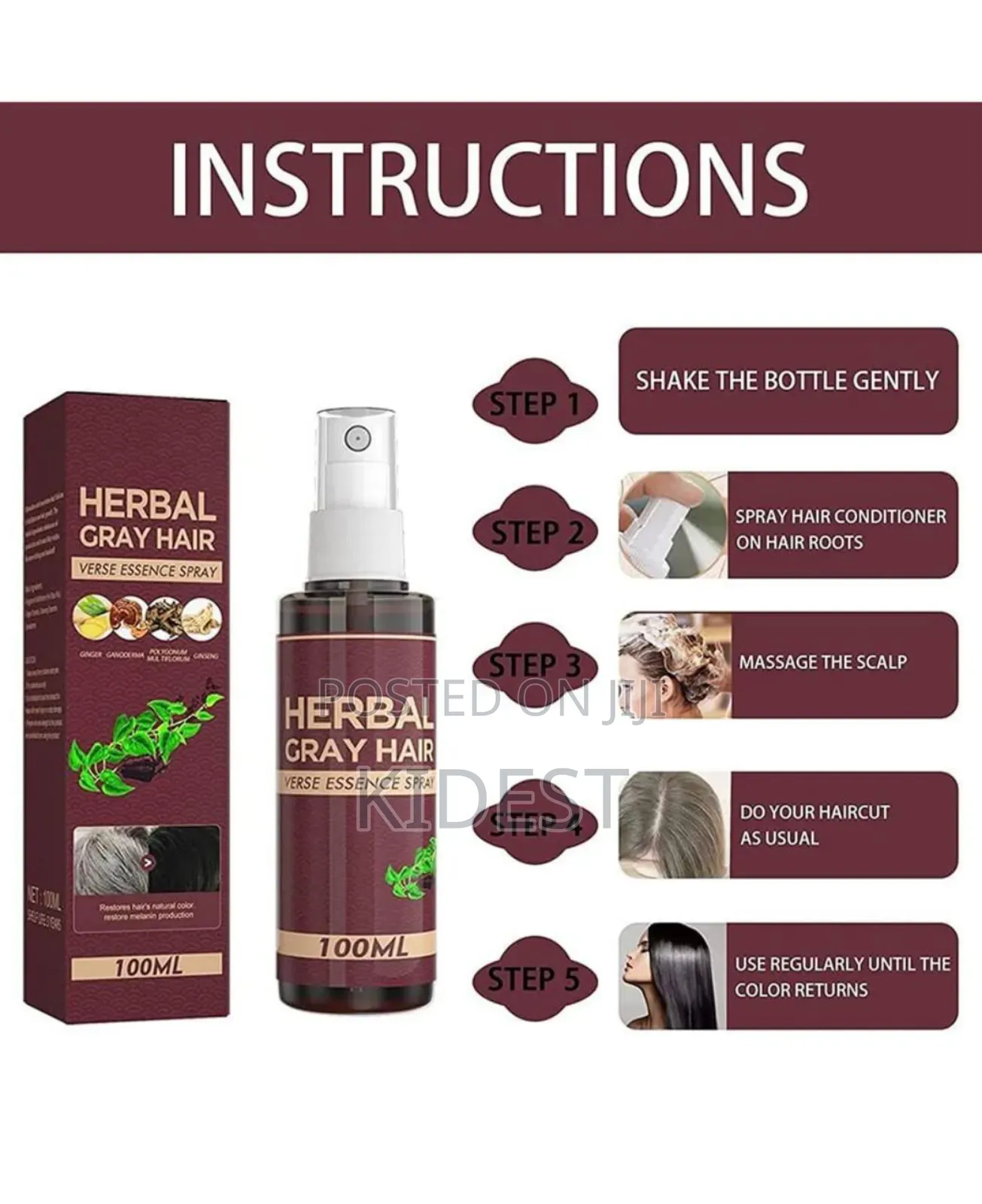 Herbal Grey የሽበት ማጥፍያ