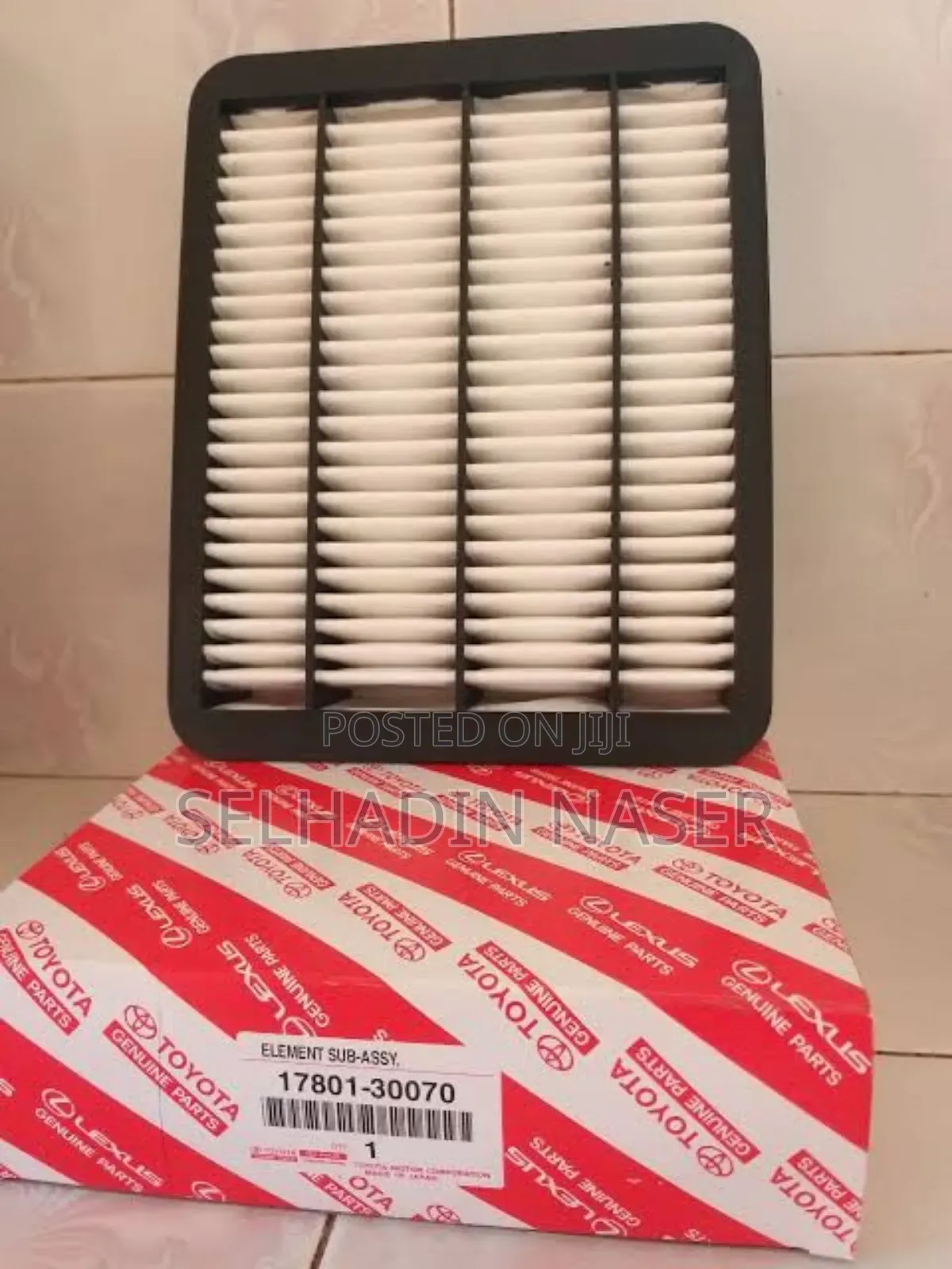 ቶዮታ ሀይሩፍ አየርማጣሪያ ደብራተር Genuine Toyota 17801-30070 Air Filter