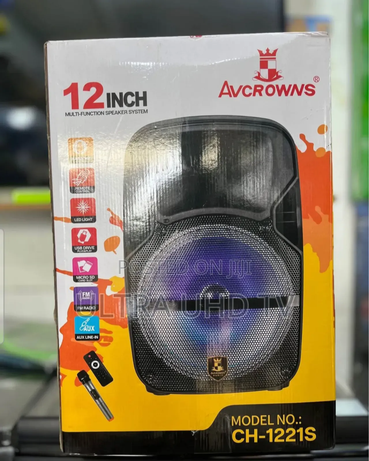 Avcrowns Ch-1221s 12-Inch Multi-Function Speaker System.