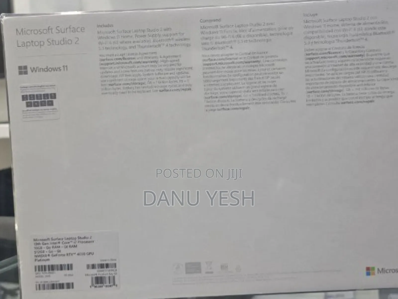 New Microsoft Surface Laptop Studio 2 16GB Intel Core I7 SSD 512GB