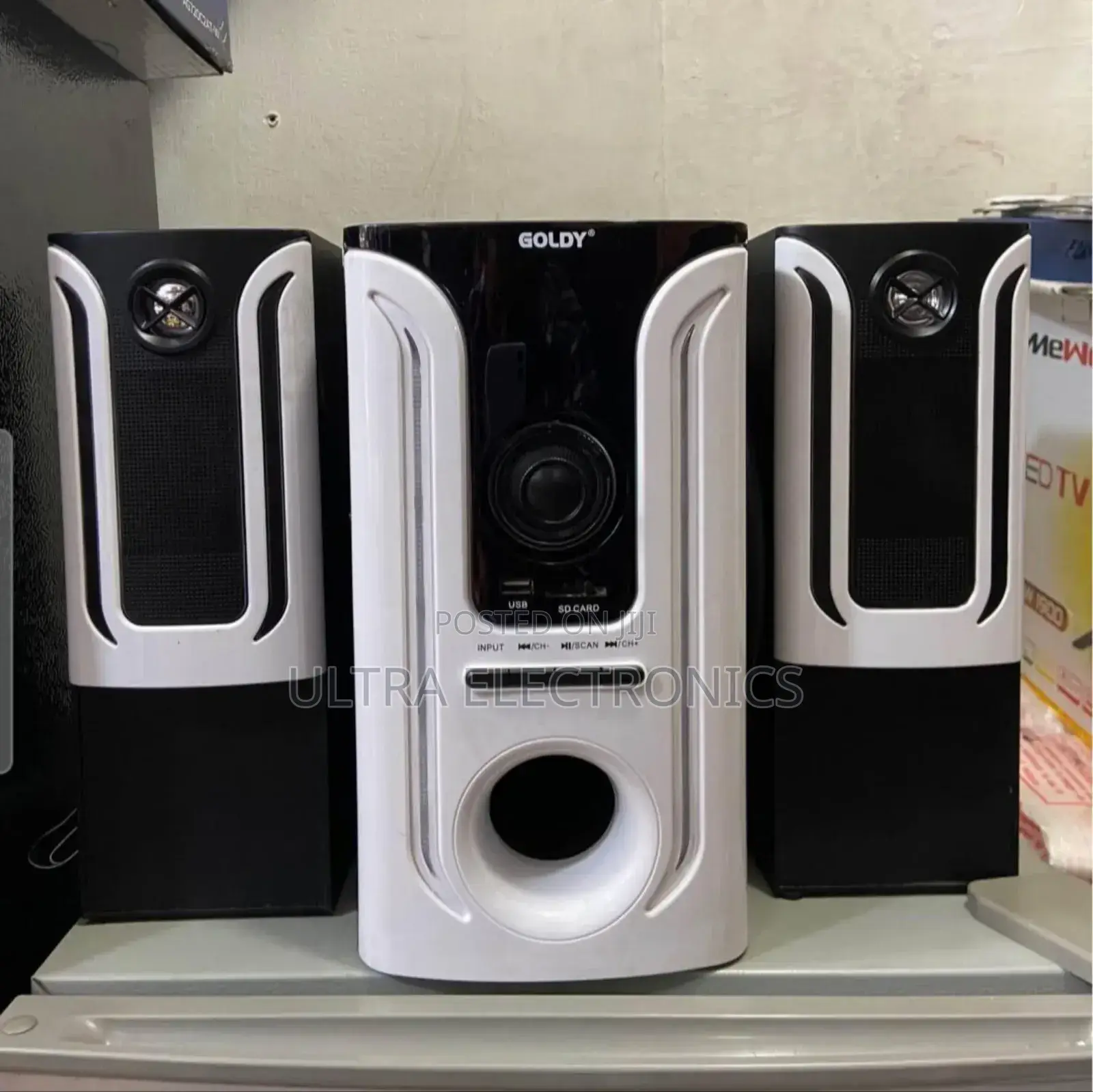 Goldy Speaker Sg-G3 2.1 Channel Multimedia Home Theater System.