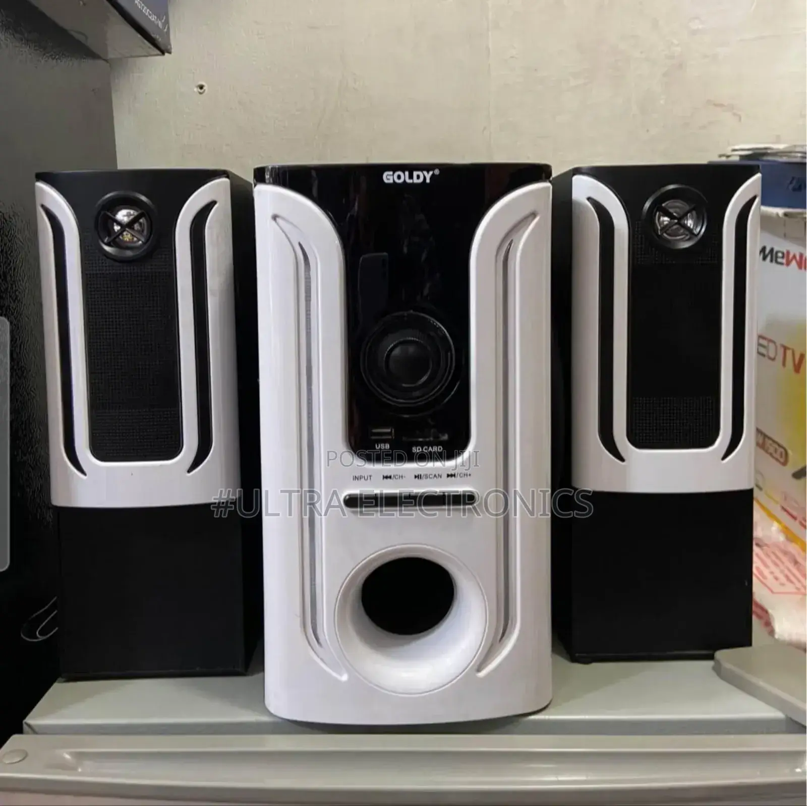 Goldy Speaker Sg-G3 2.1 Channel Multimedia Home Theater System.