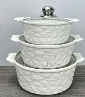 3 Set Ceramic Soup Pot