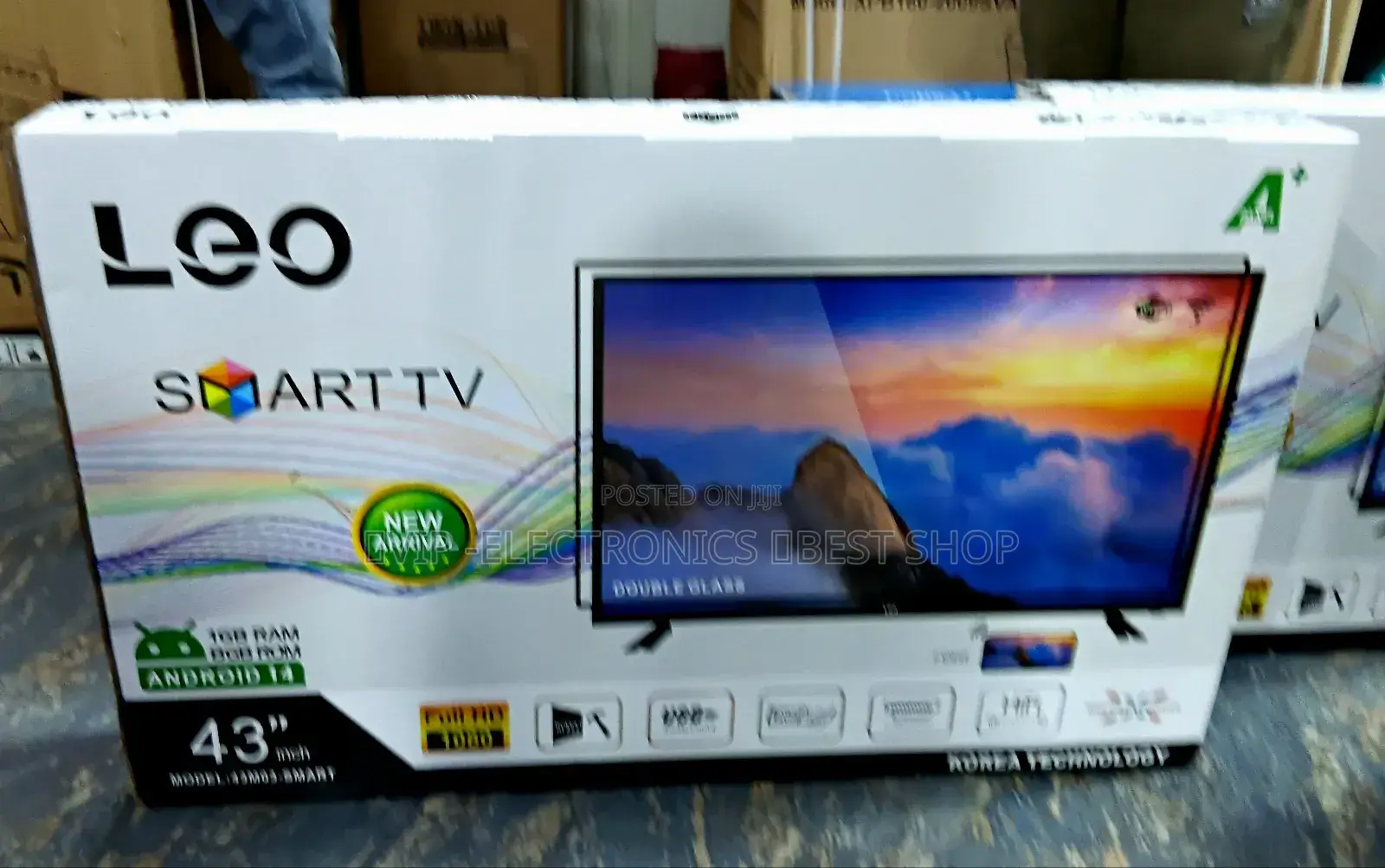 Leo 43 Inch Tv Smart Android 14.0 New 2025 New Arrival Tv