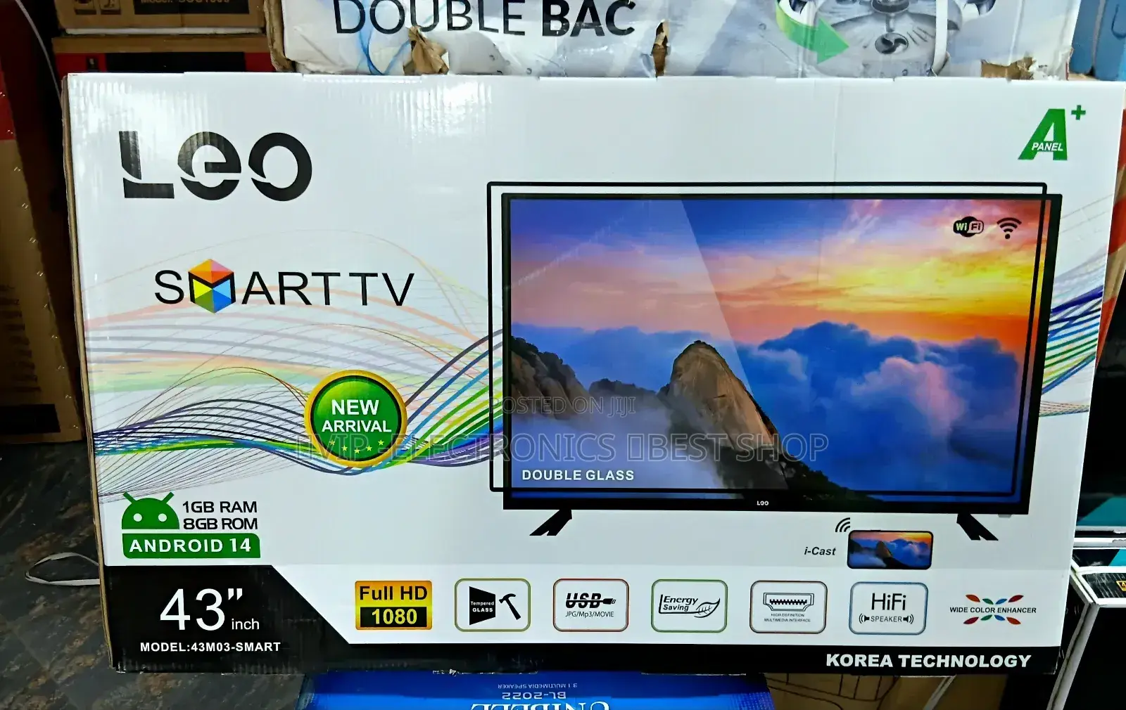 Leo 43 Inch Tv Smart Android 14.0 New 2025 New Arrival Tv