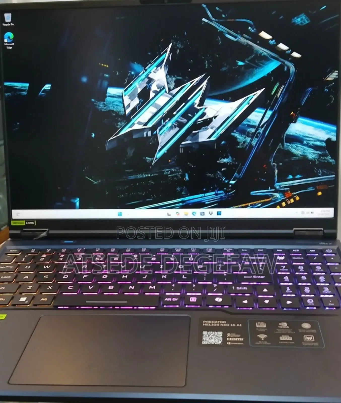 New Laptop Acer Predator Helios Neo 16 32GB Intel Core Ultra 9 SSD 1T