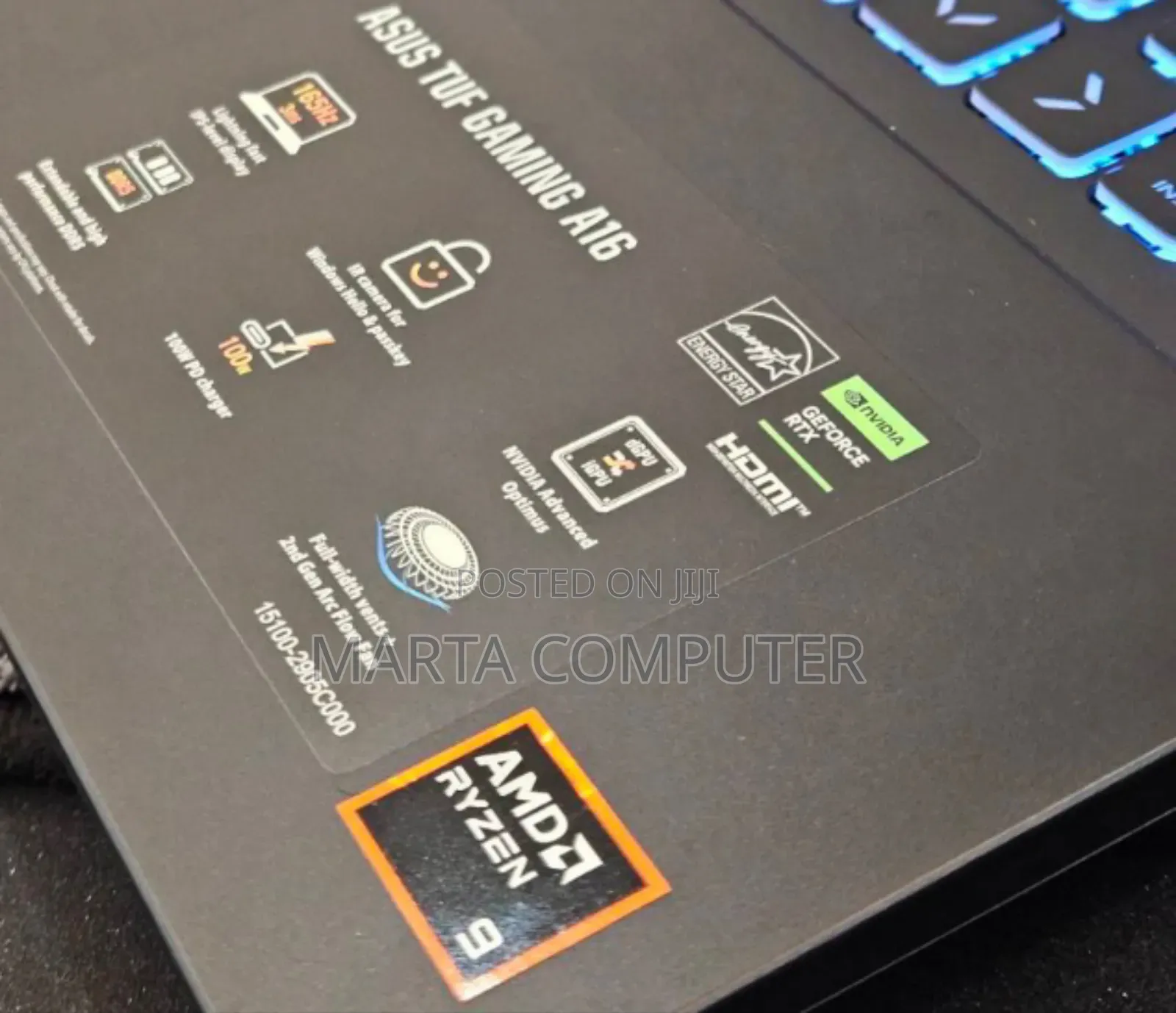 New Laptop Asus TUF Gaming A15 32GB AMD Ryzen 9 SSD 1T