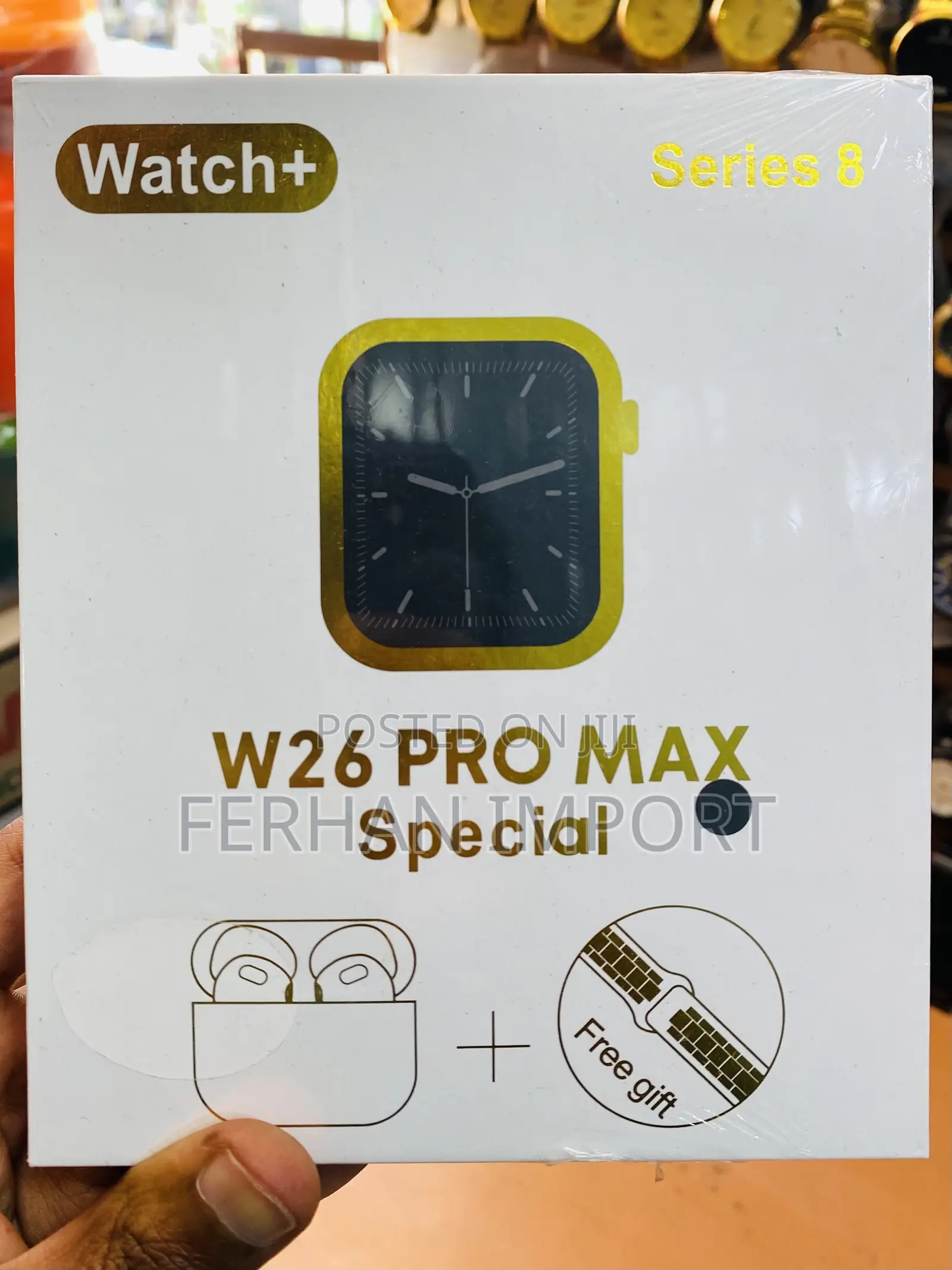W26 Pro Max ስማርት ሰዓት እና ጥራት ያለው የጆሮ ማዳመጫ (Wireless Earbuds)
