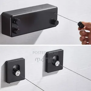 Double Rope Retractable Clothesline ልብስ በትንሽ ቦታ ማድረቅ የሚያስችል አስደናቂ ማስጫ