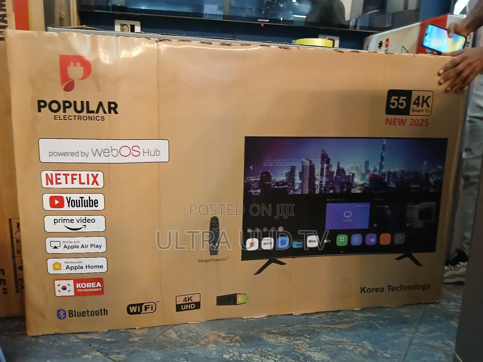 Popular Electronics" 55" Smart Tv. Key Specifications and Features