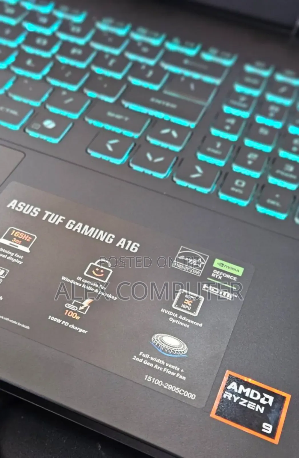 New Laptop Asus 32GB Intel Core I9 SSD 1T
