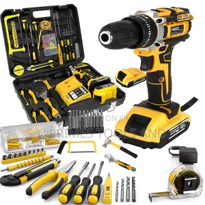 21v Rechargeable Cordless Drill With Tool Kit