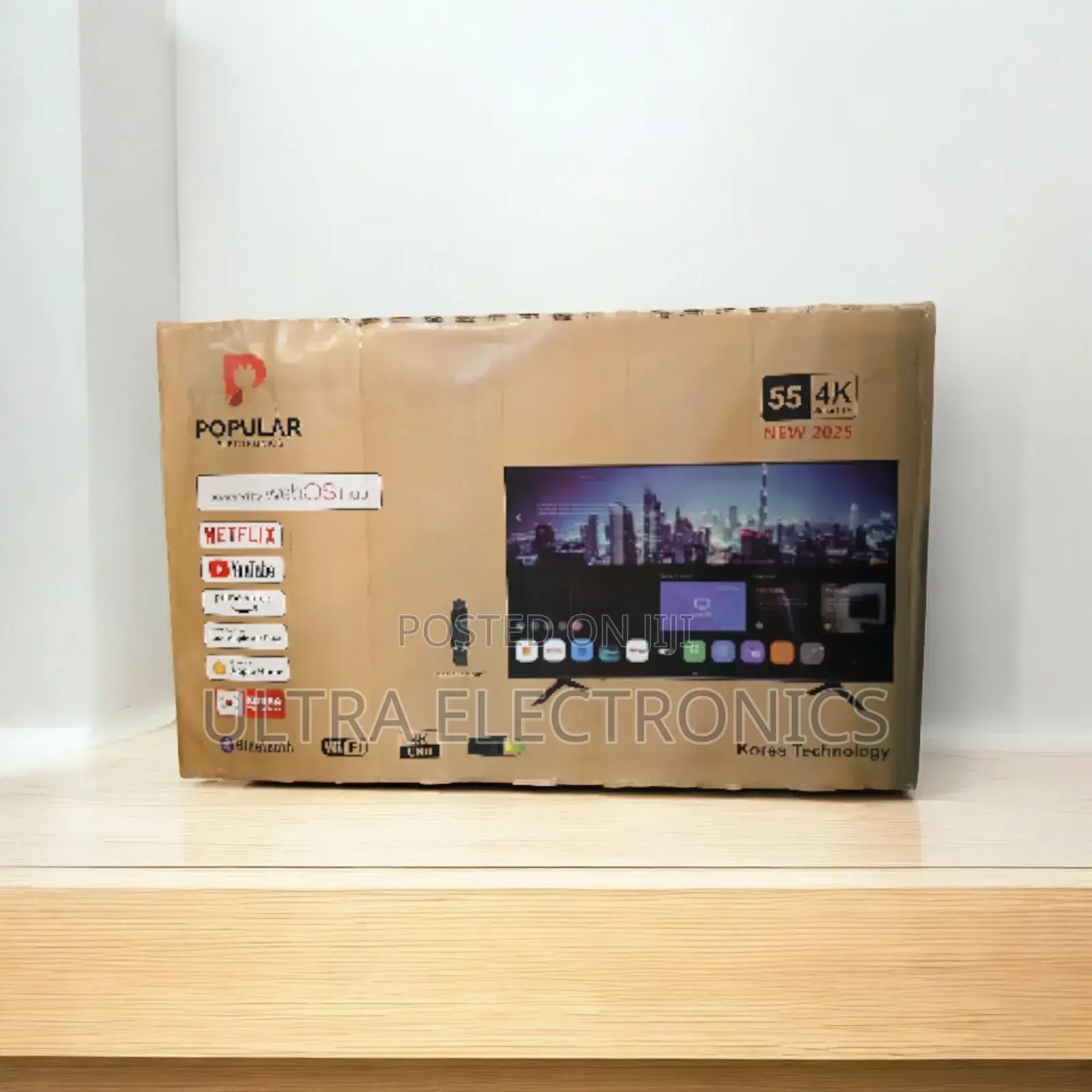 Popular Electronics" 55" Smart Tv. Key Specifications and Features