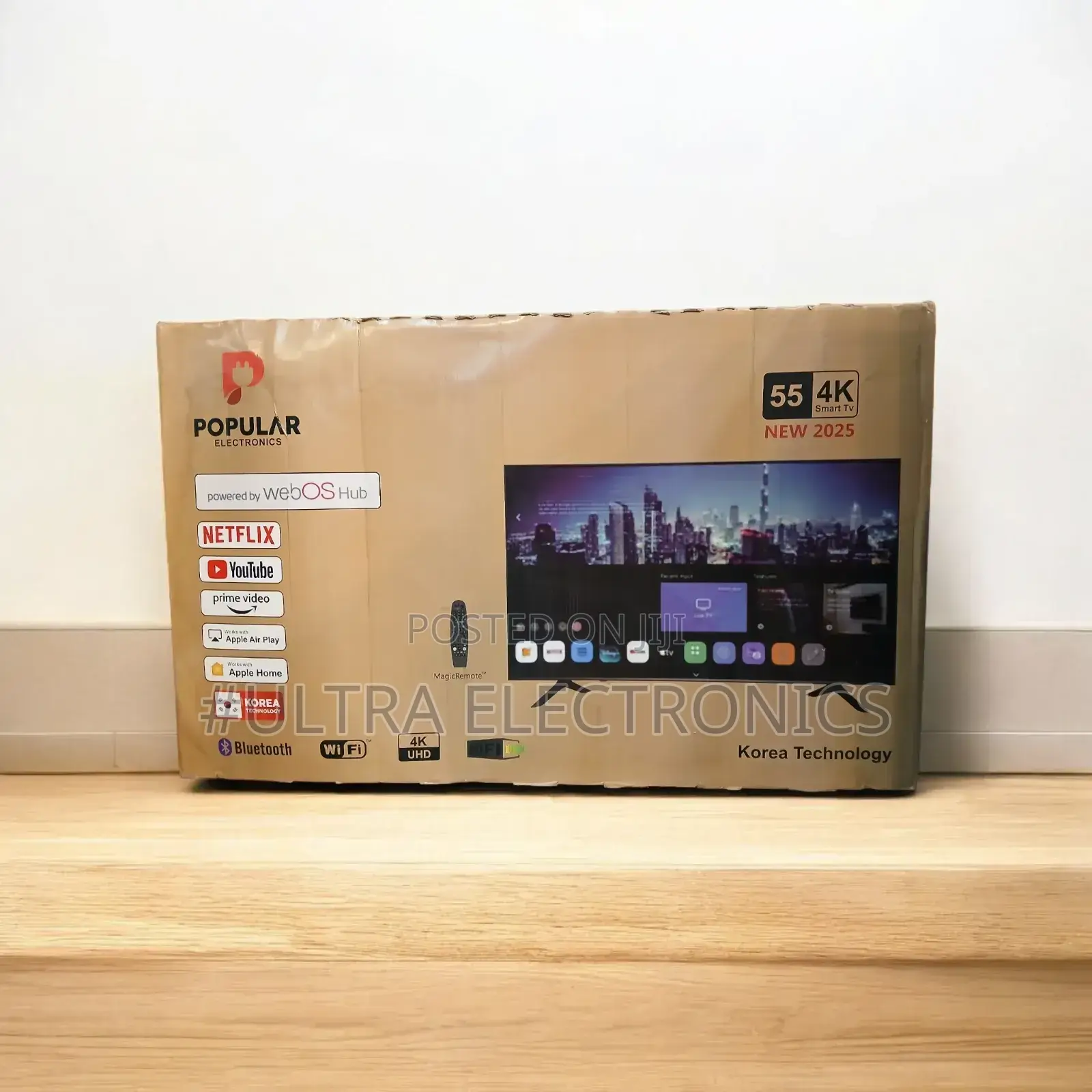 Popular Electronics" 55" Smart Tv. Key Specifications and Features