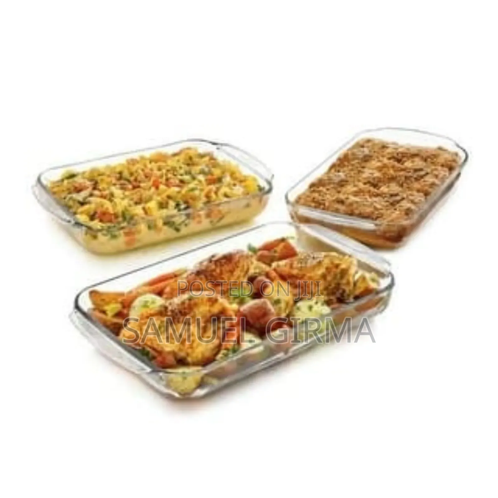 Rectagular Shape የመስታዎት ፓትራዎች ( Glass Bakewares)
