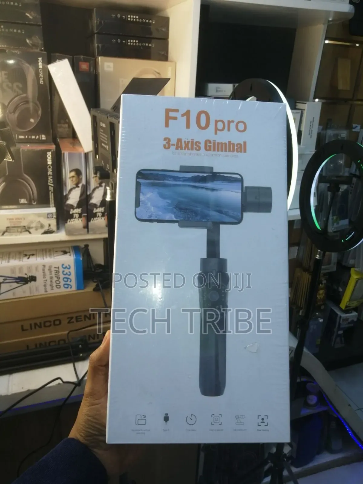 F10 Pro 3-Axis Gimbal, a Handheld Stabilizer for Smartphones.