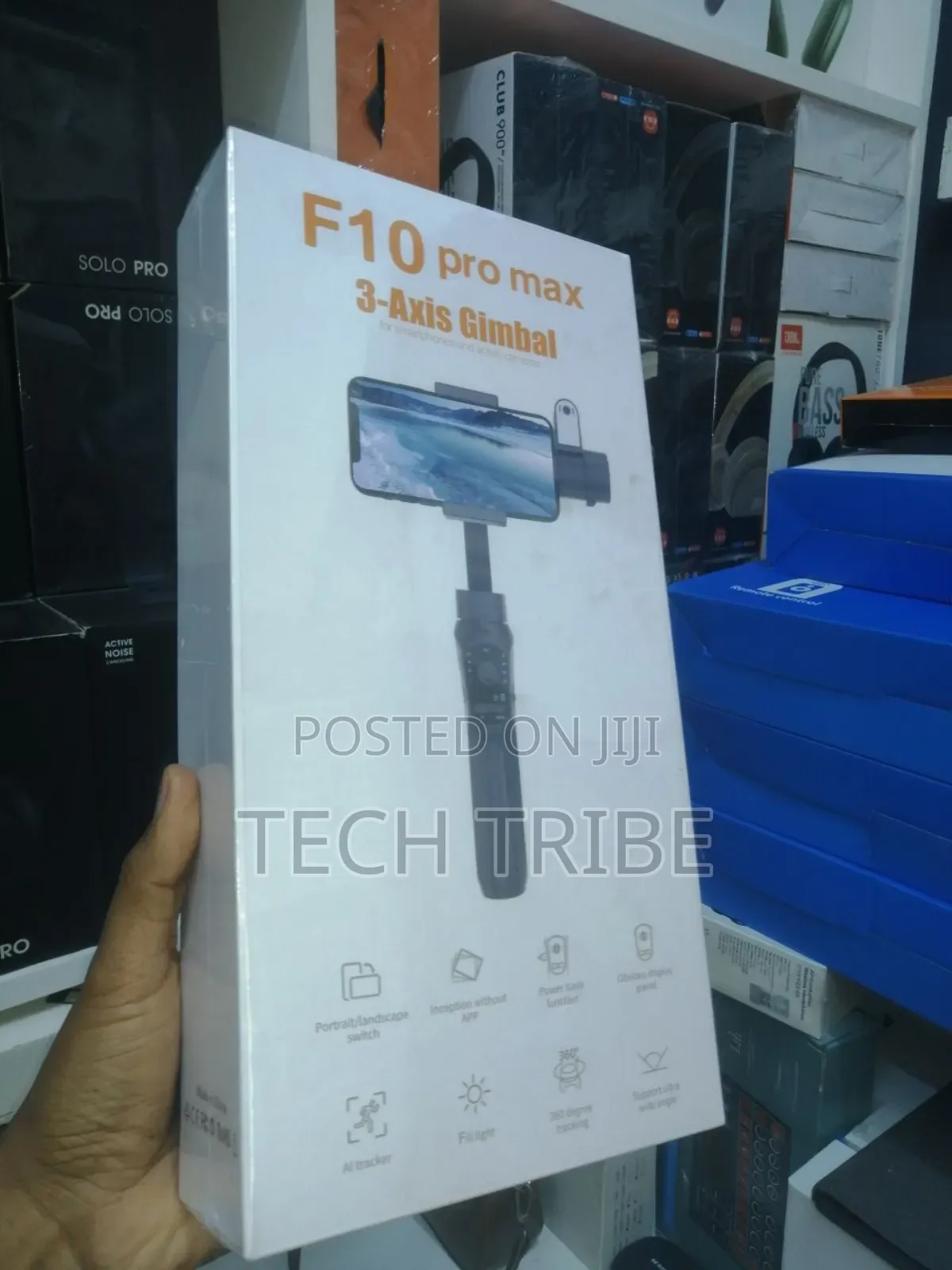 F10 Pro Max 3 Axis Gimbal With Anti-Shake Mechanism.
