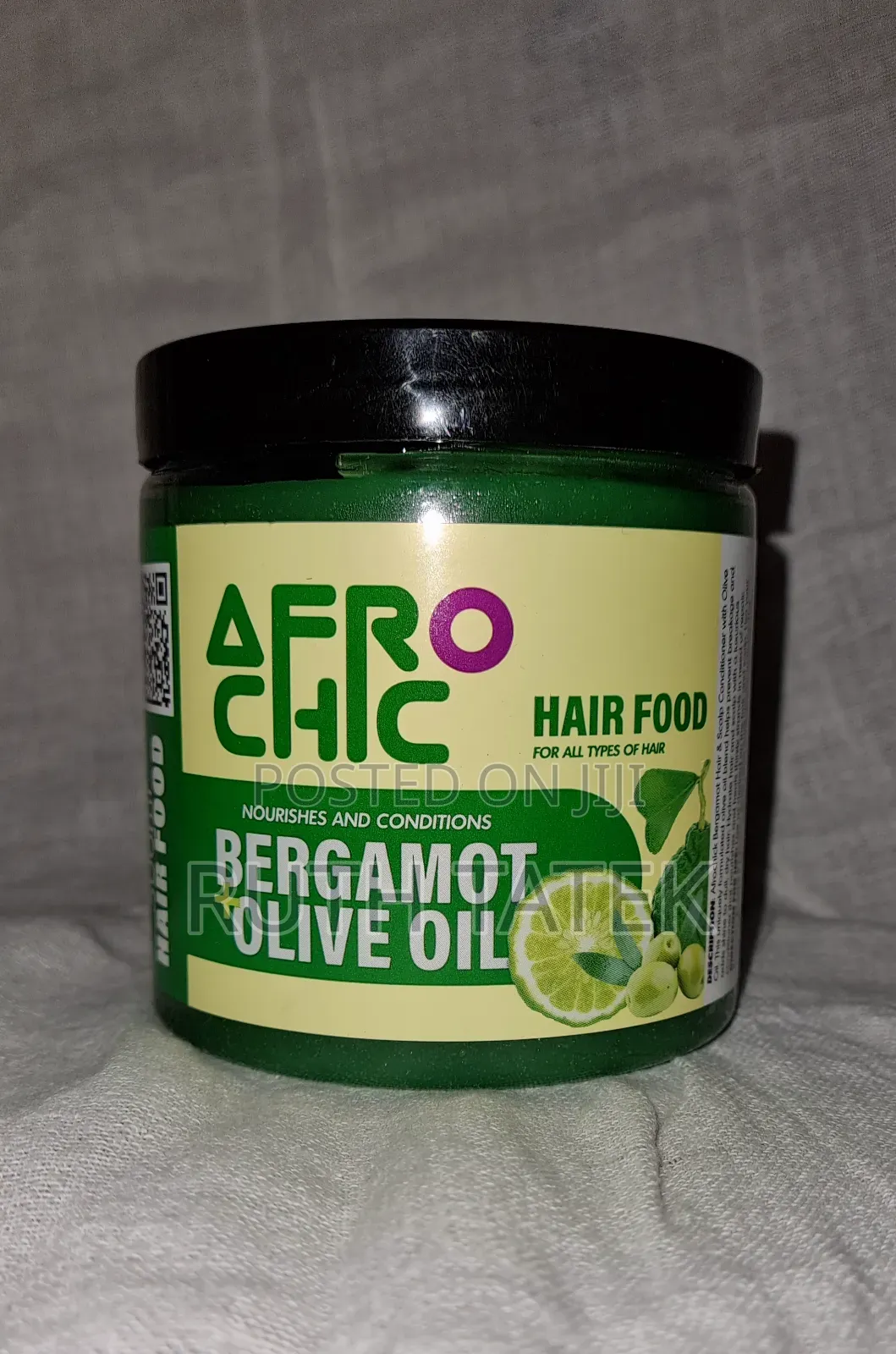 Afrochic Bergamot + Olive Oil Hair Food