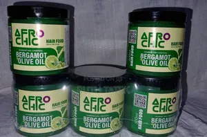 Afrochic Bergamot + Olive Oil Hair Food