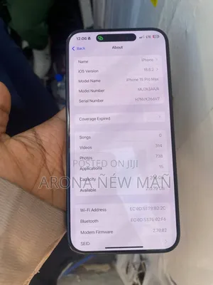 New Apple iPhone 15 Pro Max 256 GB Blue