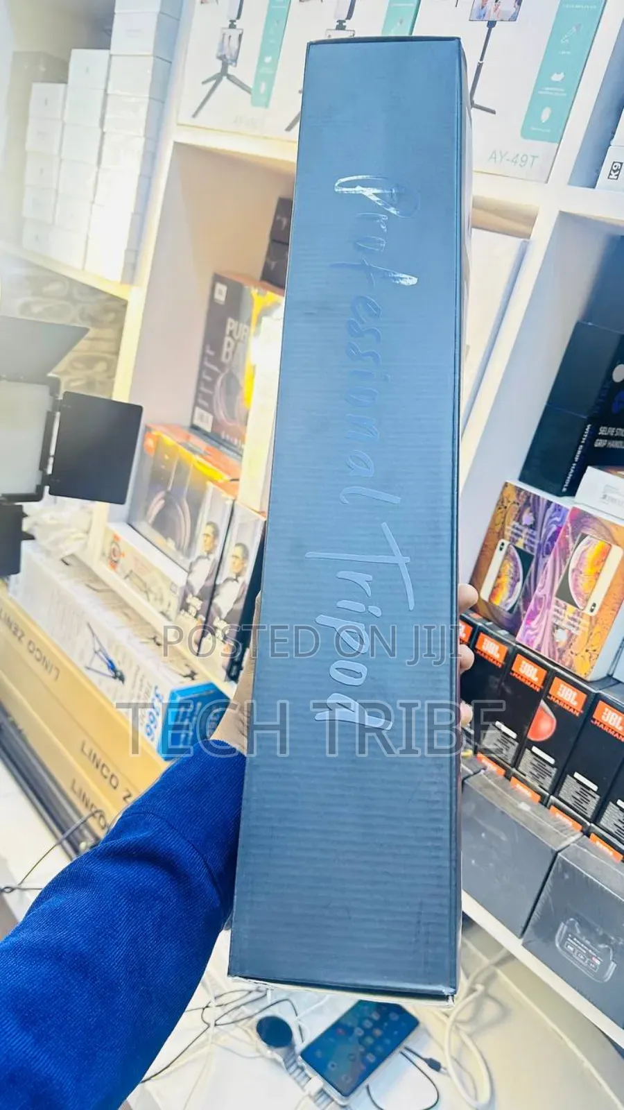 Jmary Tripod 1.79m እስከ 2m የሚረዝም ለስልክና ለካሜራ የሚሆን