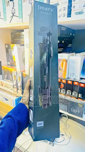 Jmary Tripod 1.79m እስከ 2m የሚረዝም ለስልክና ለካሜራ የሚሆን