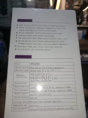 Forehead Thermometer Ir Thermometer 0.5s Super Speed Measure