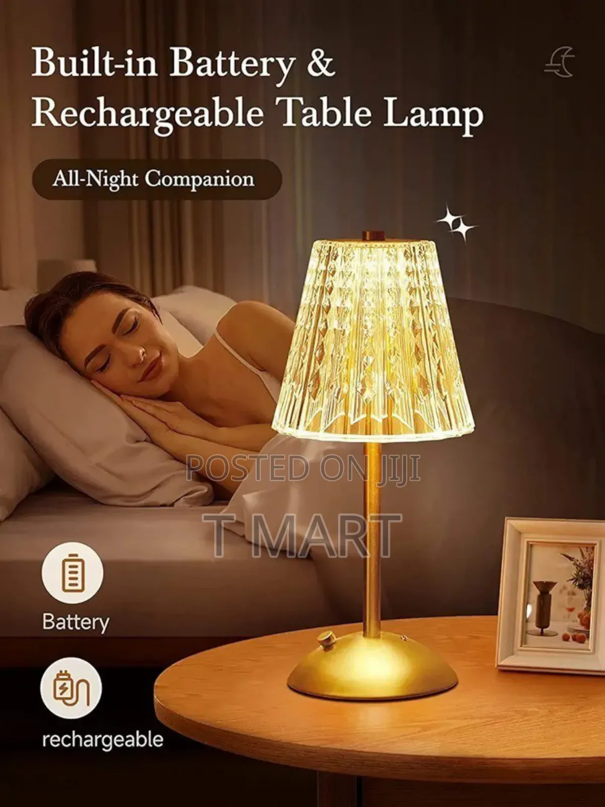 Crystal Table Lamp ከፍተኛ ጥራት