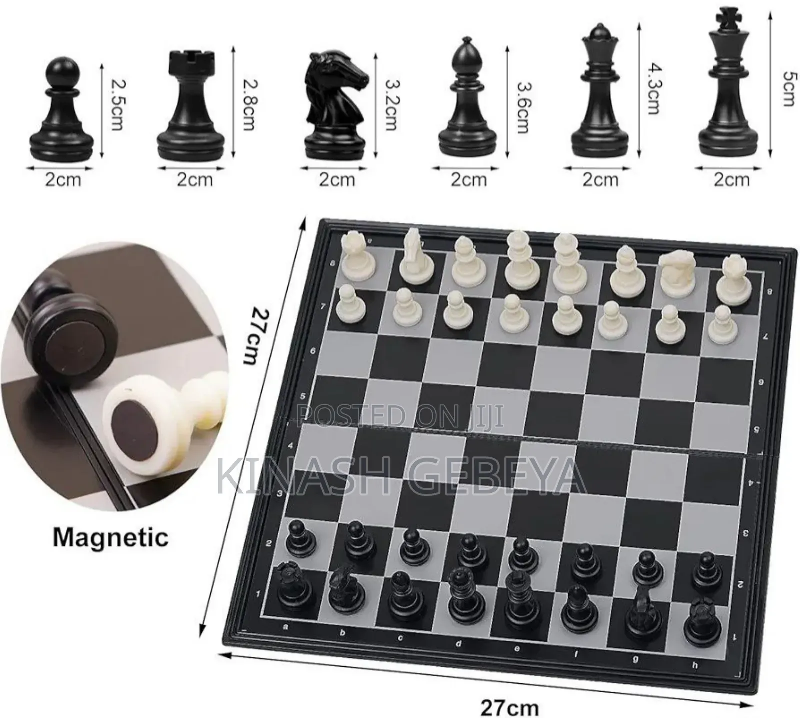 Magnetic Folding Travel Chess Set