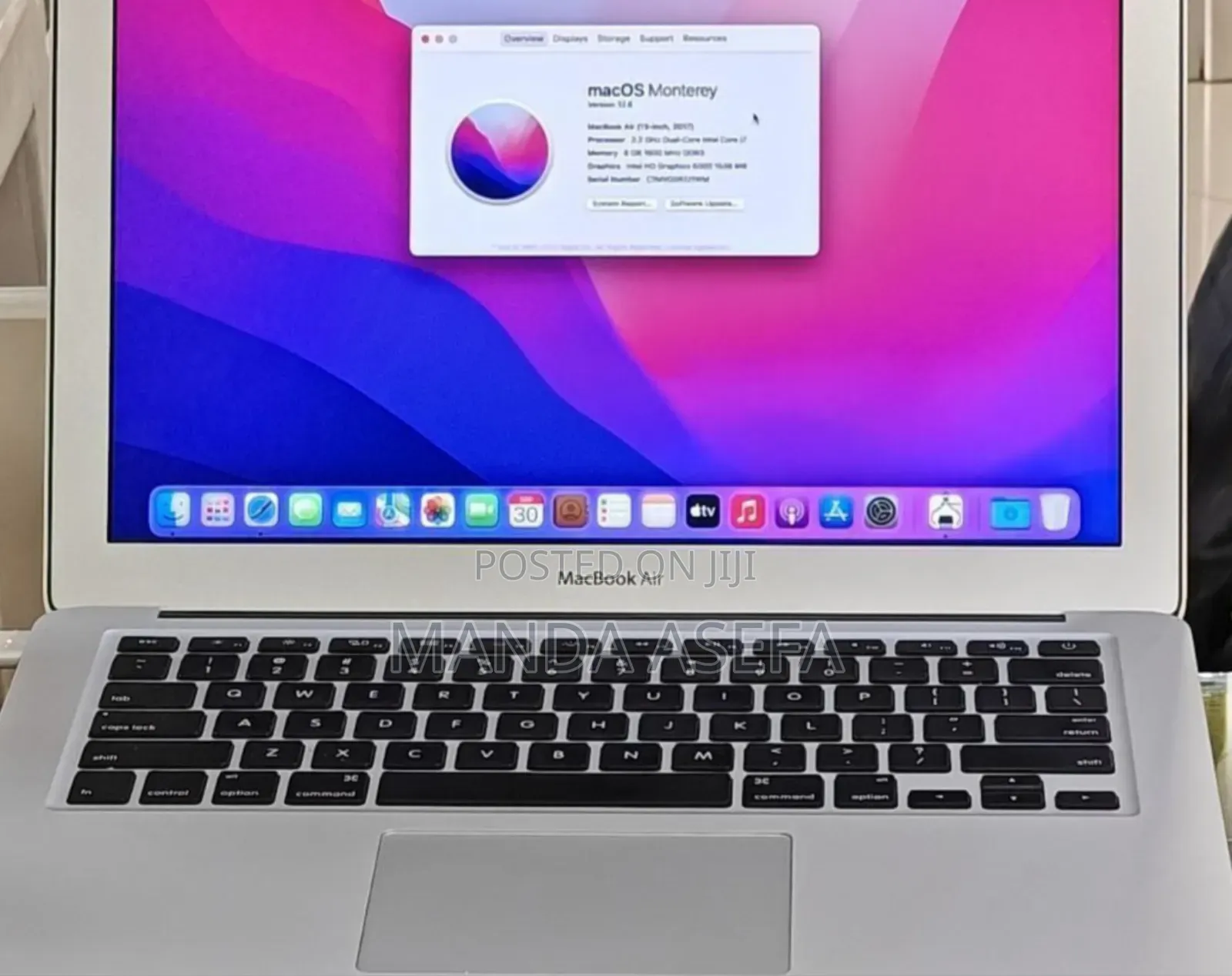 New Laptop Apple MacBook Air 2017 8GB Intel Core I7 SSD 512GB