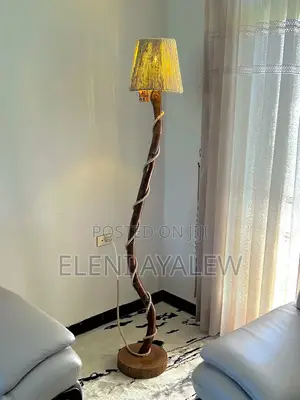 Wood Corner Lamp