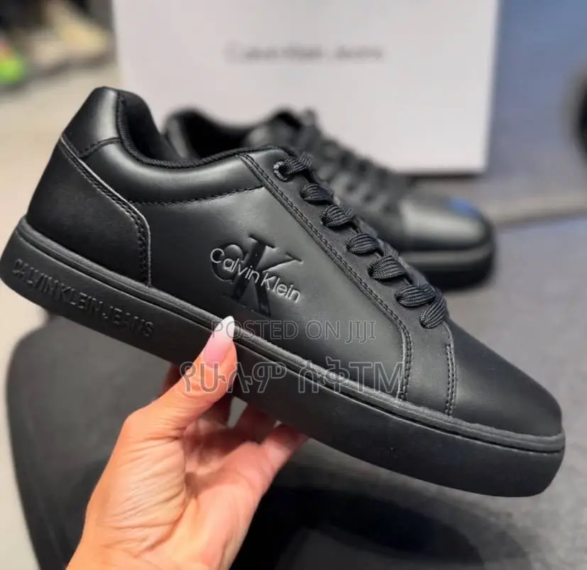 Calvin Klein Jeans Classic Cupsole ‘Triple Black’ Men’S Leather Shoes