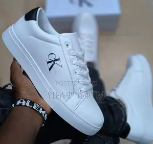 Calvin Klein Ck Jeans Cupsole ‘White/Black’ Men’S Flat Leather Shoes