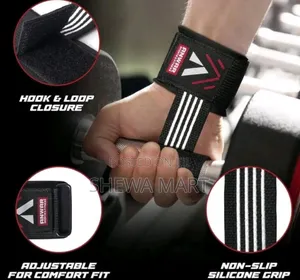 Workout Gloves, Heavy Duty Lifting Hooks: Non-Slip Deadlift Straps, Ma