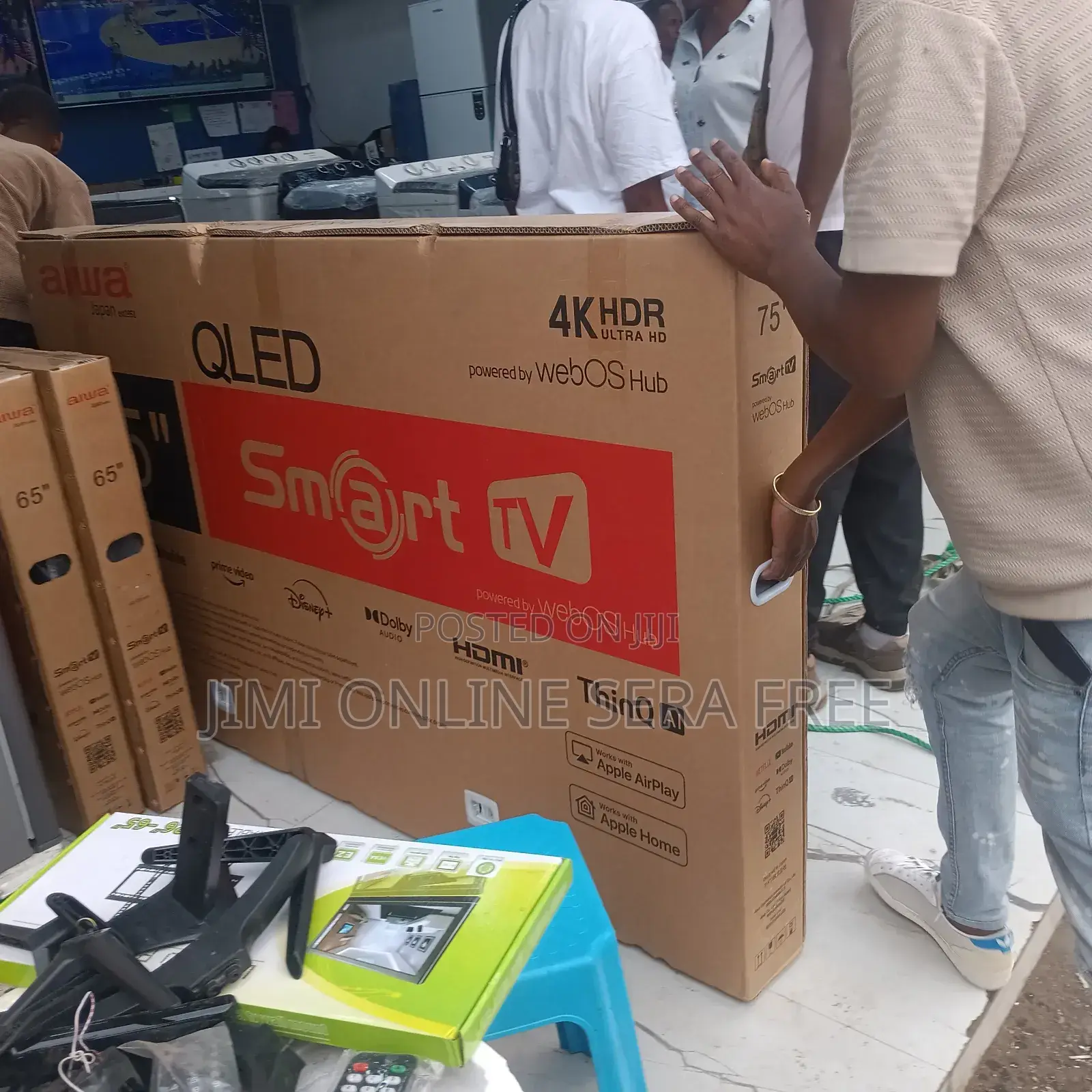 Aiwa Smart Qled Tv 75 Inch Android Framless Tv 2025 Model Brand